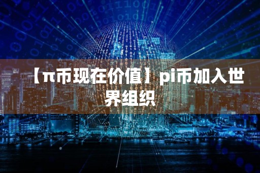 【π币现在价值】pi币加入世界组织