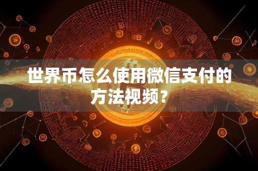 世界币怎么使用微信支付的方法视频？