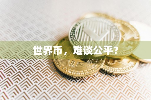 世界币，难谈公平？