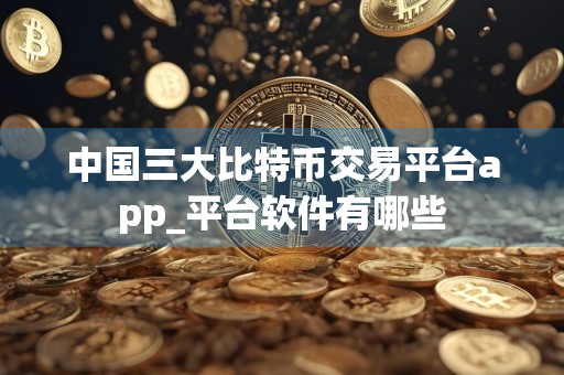 中国三大比特币交易平台app_平台软件有哪些