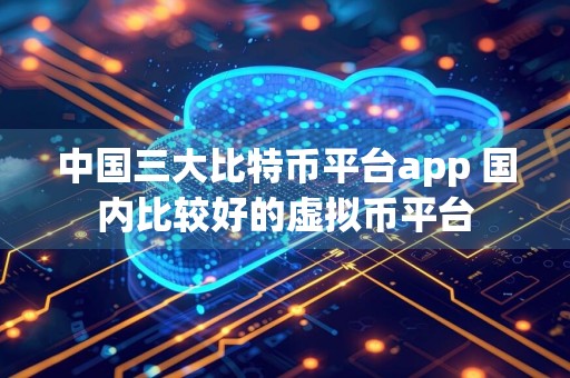 中国三大比特币平台app 国内比较好的虚拟币平台