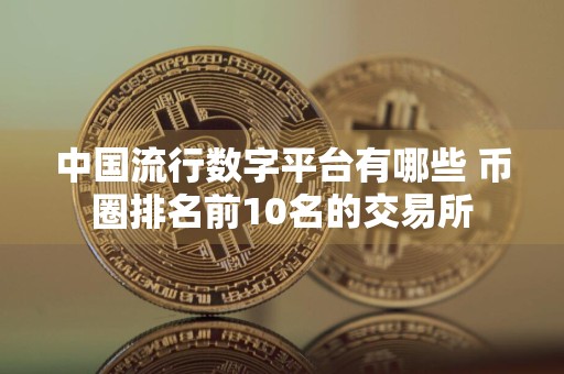 中国流行数字平台有哪些 币圈排名前10名的交易所