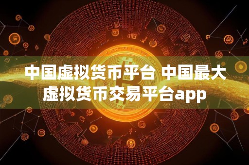 中国虚拟货币平台 中国最大虚拟货币交易平台app