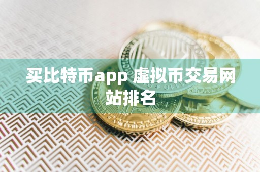 买比特币app 虚拟币交易网站排名