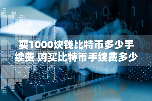 买1000块钱比特币多少手续费 购买比特币手续费多少钱