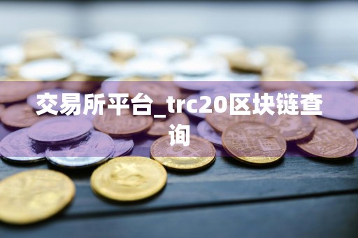 交易所平台_trc20区块链查询