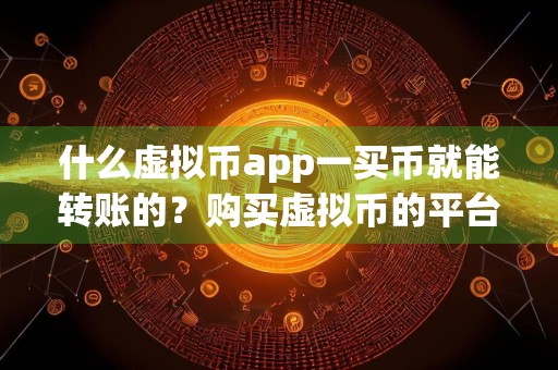 什么虚拟币app一买币就能转账的?购买虚拟币的平台