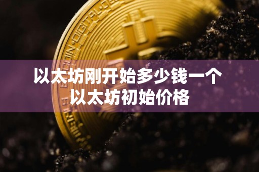 以太坊刚开始多少钱一个 以太坊初始价格