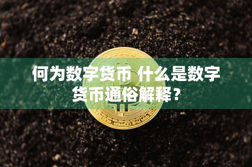 何为数字货币 什么是数字货币通俗解释？