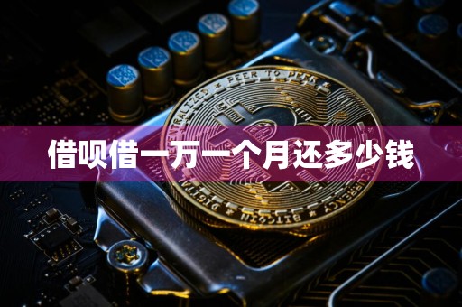 借呗借一万一个月还多少钱