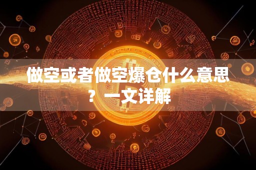 做空或者做空爆仓什么意思?一文详解