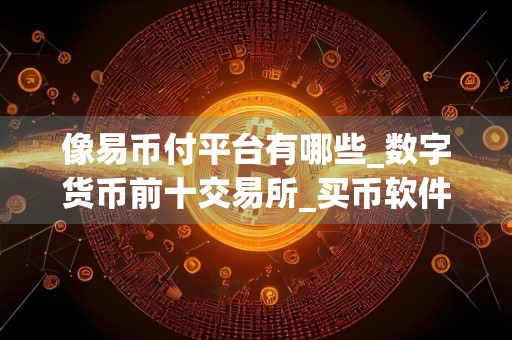 像易币付平台有哪些_数字货币前十交易所_买币软件app哪个好