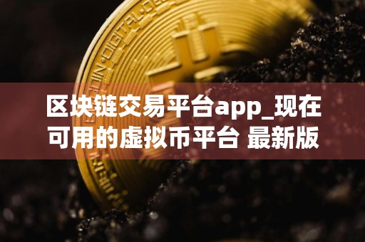 区块链交易平台app_现在可用的虚拟币平台 最新版