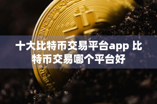 十大比特币交易平台app 比特币交易哪个平台好