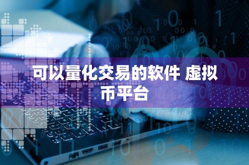 可以量化交易的软件 虚拟币平台