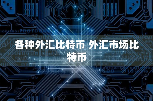 各种外汇比特币 外汇市场比特币