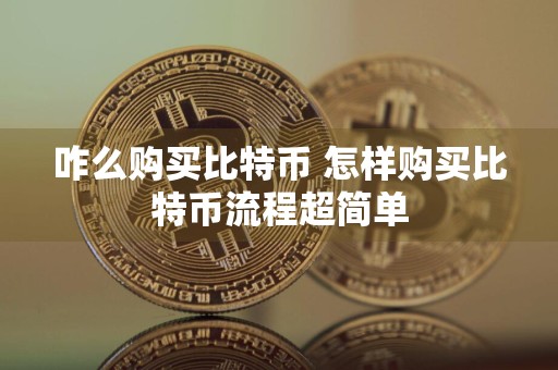 咋么购买比特币 怎样购买比特币流程超简单