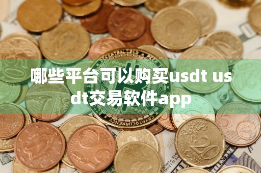 哪些平台可以购买usdt usdt交易软件app