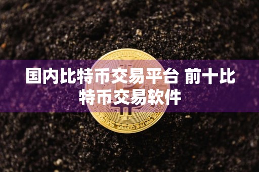 国内比特币交易平台 前十比特币交易软件