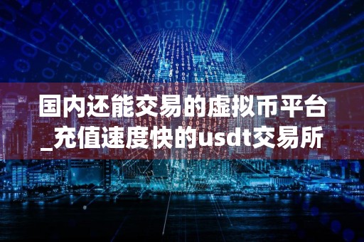 国内还能交易的虚拟币平台_充值速度快的usdt交易所榜单