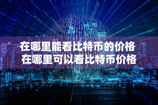 在哪里能看比特币的价格 在哪里可以看比特币价格