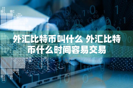 外汇比特币叫什么 外汇比特币什么时间容易交易