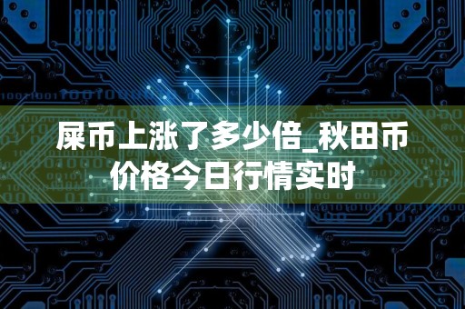 屎币上涨了多少倍_秋田币价格今日行情实时
