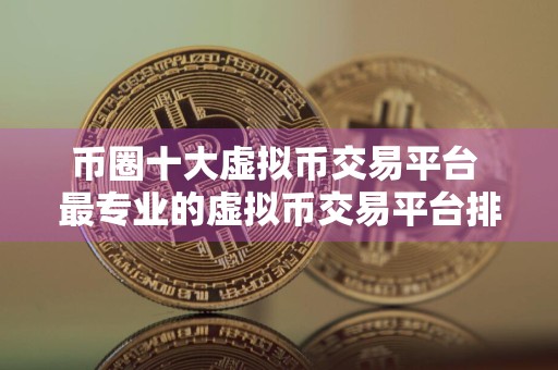 币圈十大虚拟币交易平台 最专业的虚拟币交易平台排名