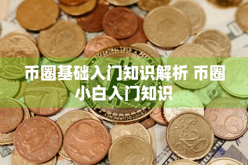 币圈基础入门知识解析 币圈小白入门知识