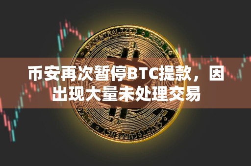 币安再次暂停BTC提款，因出现大量未处理交易
