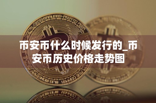 币安币什么时候发行的_币安币历史价格走势图