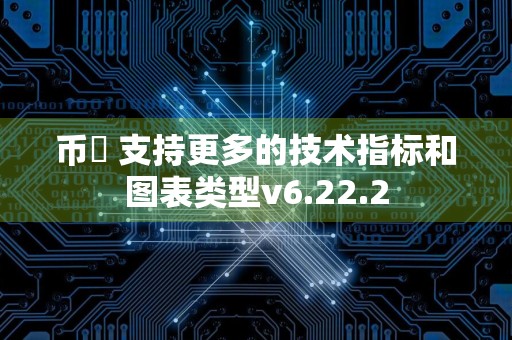 币昇 支持更多的技术指标和图表类型v6.22.2