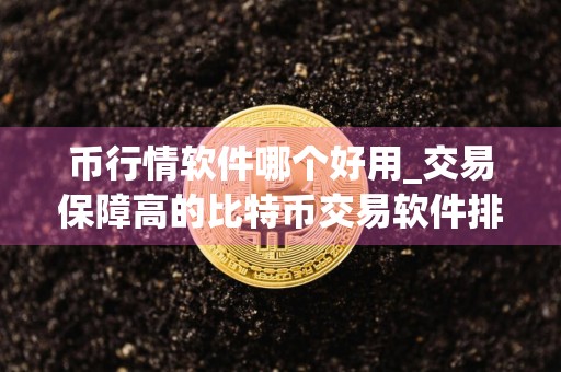 币行情软件哪个好用_交易保障高的比特币交易软件排行榜