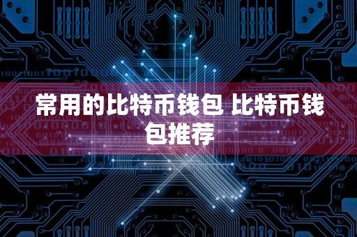 常用的比特币钱包 比特币钱包推荐