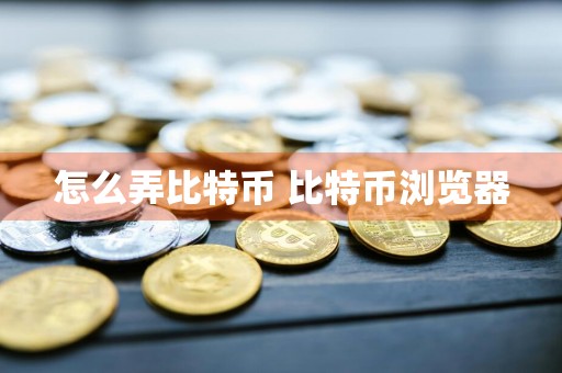 怎么弄比特币 比特币浏览器