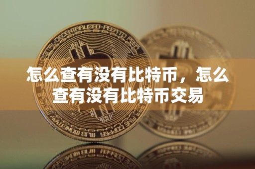怎么查有没有比特币,怎么查有没有比特币交易