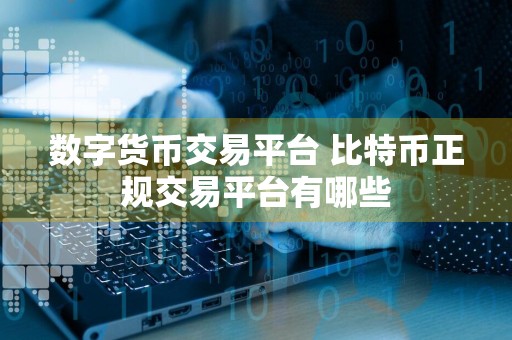 数字货币交易平台 比特币正规交易平台有哪些
