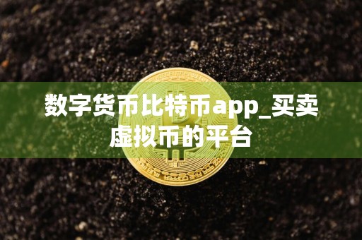 数字货币比特币app_买卖虚拟币的平台