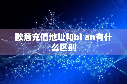 欧意充值地址和bi an有什么区别