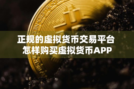 正规的虚拟货币交易平台 怎样购买虚拟货币APP