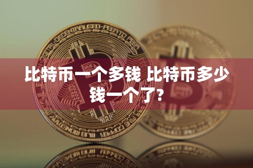 比特币一个多钱 比特币多少钱一个了?