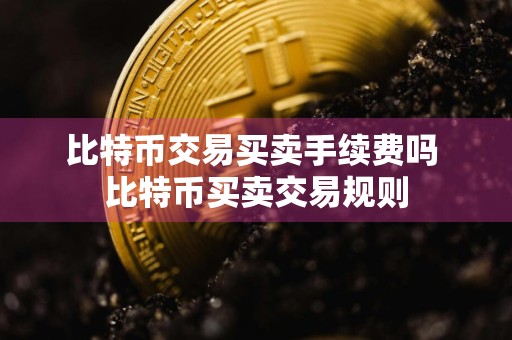 比特币交易买卖手续费吗 比特币买卖交易规则