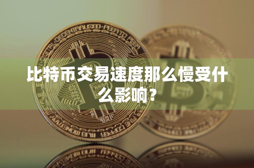 比特币交易速度那么慢受什么影响？