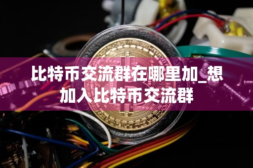 比特币交流群在哪里加_想加入比特币交流群