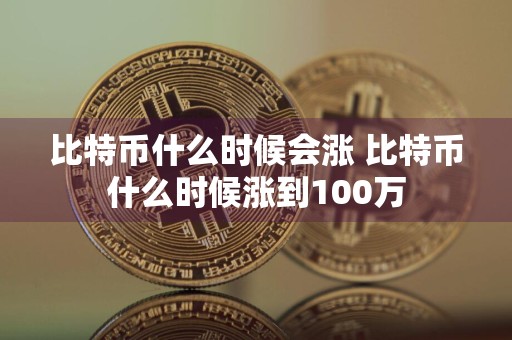 比特币什么时候会涨 比特币什么时候涨到100万