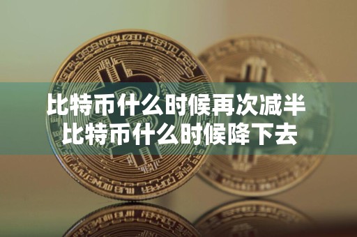 比特币什么时候再次减半 比特币什么时候降下去