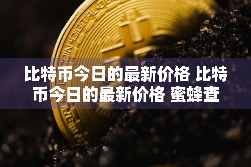 比特币今日的最新价格 比特币今日的最新价格 蜜蜂查