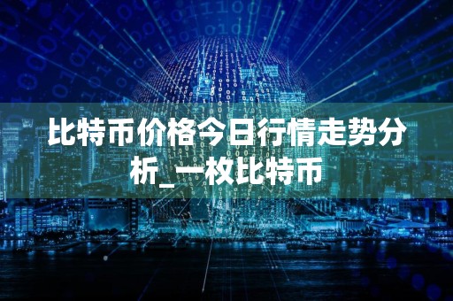 比特币价格今日行情走势分析_一枚比特币
