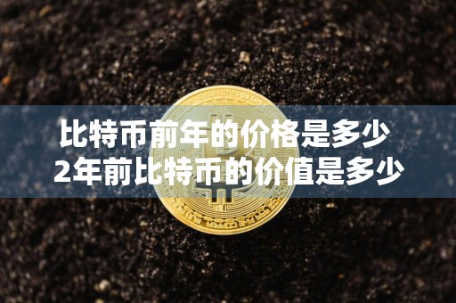 比特币前年的价格是多少 2年前比特币的价值是多少