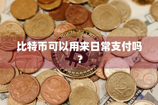 比特币可以用来日常支付吗?
